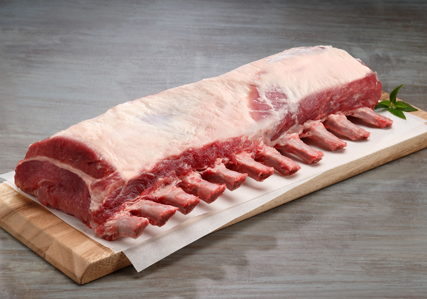 Berkshire Pork Roast 7 bone Frenched - Click Image to Close